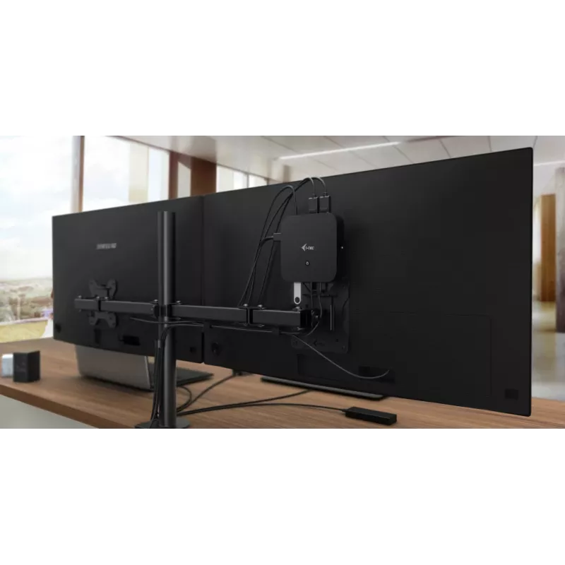 i-tec USB-C HDMI Dual DP -telakointiasema Power Delivery 100 W