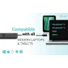 i-tec USB-C HDMI Dual DP -telakointiasema Power Delivery 100 W