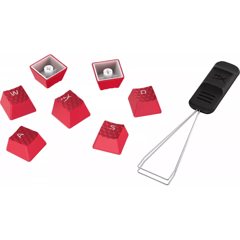 HyperX Rubber Keycaps -pelilisävarustesarja - punainen (US-asettelu)
