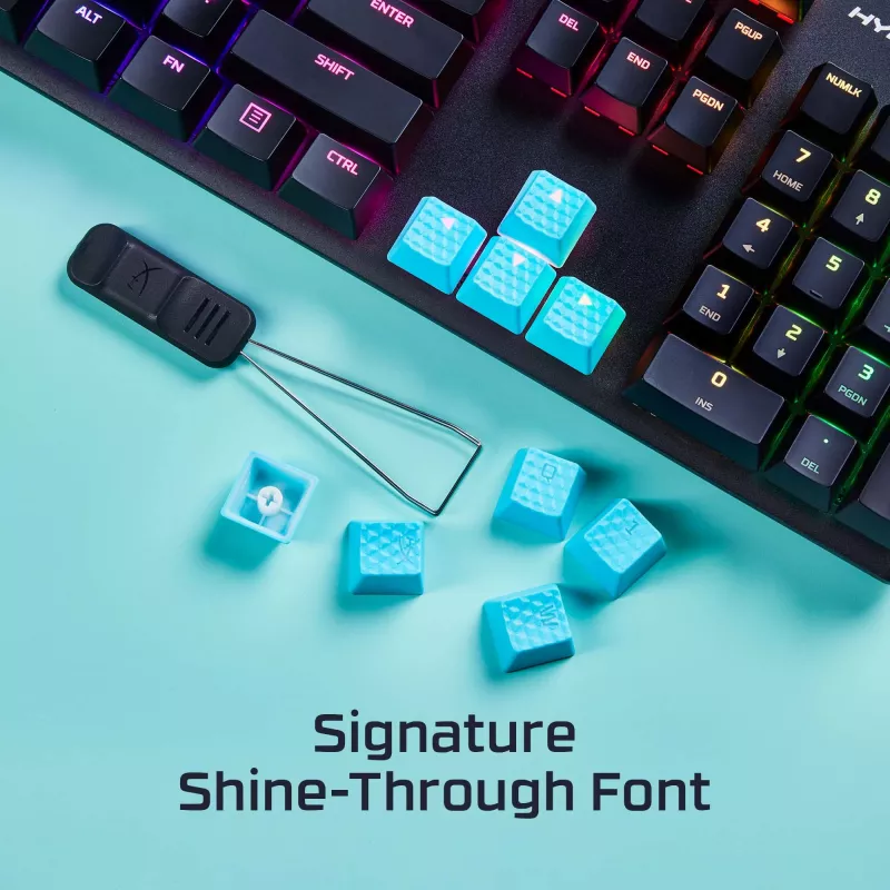 HyperX Rubber Keycaps -pelilisävarustesarja - punainen (US-asettelu)
