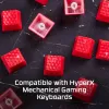 HyperX Rubber Keycaps -pelilisävarustesarja - punainen (US-asettelu)