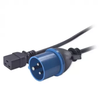 APC virtajohto, C19 - IEC309 16A, 2,5m, 2,5 m, IEC 309, C19 liitin, 90 - 250 V, 16 A