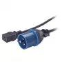 APC virtajohto, C19 - IEC309 16A, 2,5m, 2,5 m, IEC 309, C19 liitin, 90 - 250 V, 16 A
