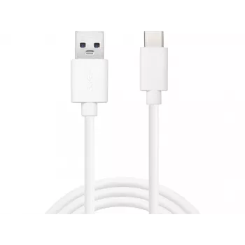 Sandberg USB-C 3.1 USB-A 3.0 2M, 2 m, USB-C, USB-A, USB 3.2 Gen 1 (3.1 Gen 1), uros/uros, valkoinen