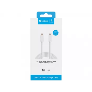 USB-C-laturikaapeli Sandberg 136-17 2M 65W