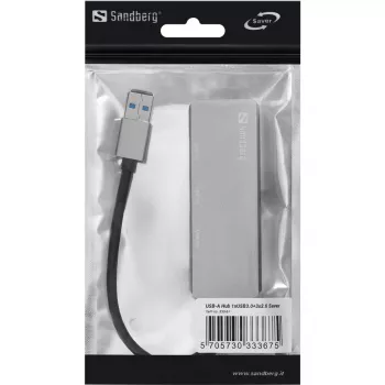 Sandberg USB-A-keskitin 1xUSB3.0+3x2.0 SAVER