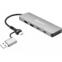 Sandberg USB-C/A - 2xUSB-A+2xUSB-C -keskitin