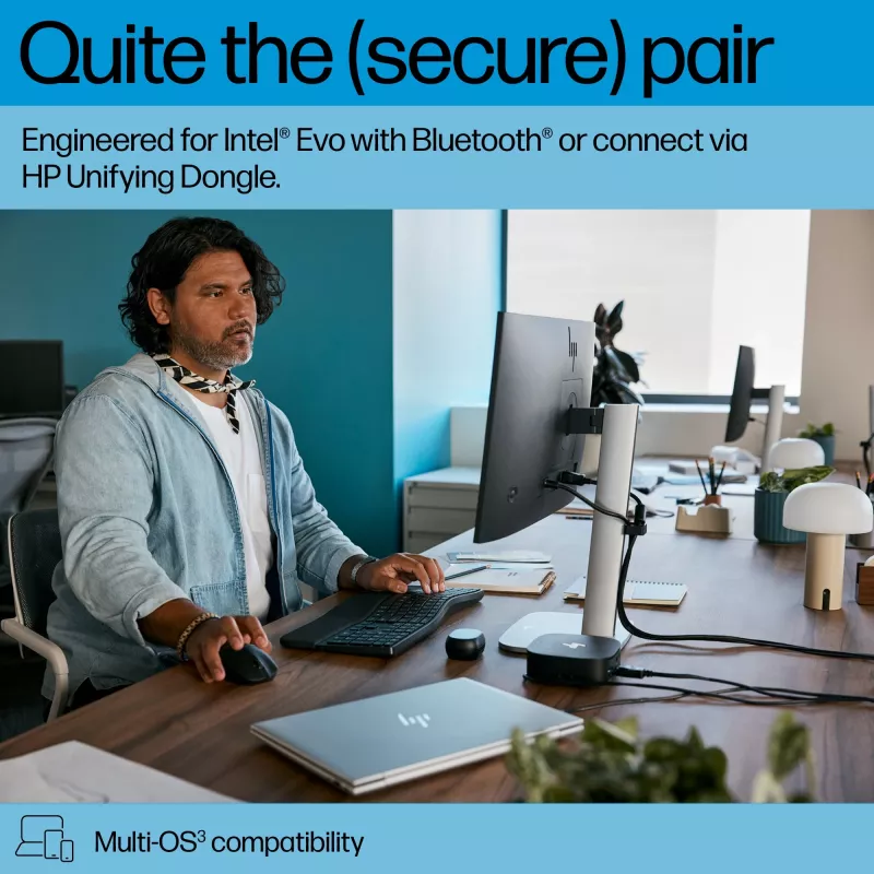HP 685 Comfort Dual-Mode näppäimistö- ja hiirisarja Full-Size Wireless Bluetooth
