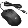 HP johdollinen hiiri 100, molempikätinen, optinen, USB Type-A, 1600 DPI, musta