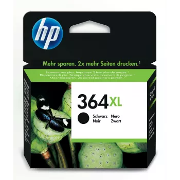 HP 364XL alkuperäinen mustepatruuna musta, suuri (XL) riitto, musta, pigmenttimuste, 1 kpl, 550 sivua