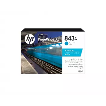 HP 843C 400 ml syaani PageWide XL -mustepatruuna, syaani, 1 kpl