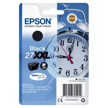 Epson mustepatruuna yksittäispakkaus musta 27XXL DURABrite Ultra -muste