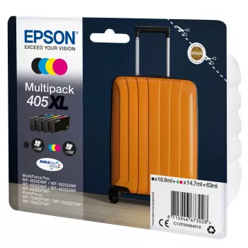 Epson 405XL -värikasetti 1 kpl alkuperäinen suuri (XL) kapasiteetti musta, syaani, magenta, keltainen