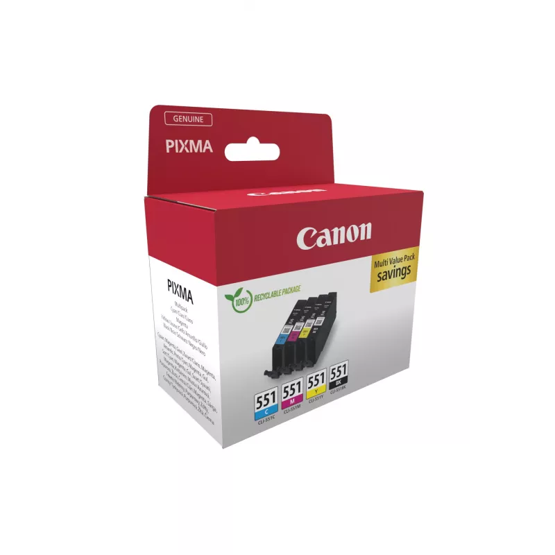 Canon 6509B016 -värikasetti 4 kpl alkuperäinen musta, syaani, magenta, keltainen