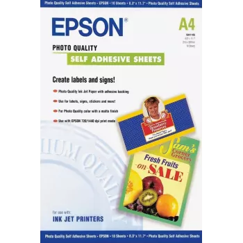 Epson itseliimautuva valokuvapaperi - A4 - 10 arkkia