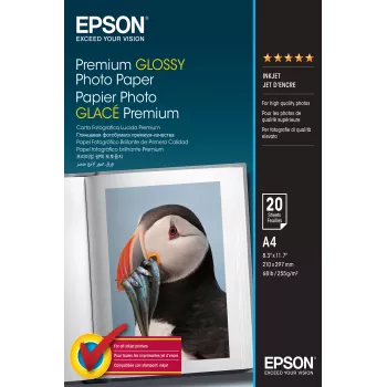 Epson Premium Glossy -valokuvapaperi - A4 - 20 arkkia