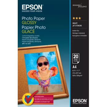 Valokuvapaperi kiiltävä Epson C13S042538 A4 20 arkkia