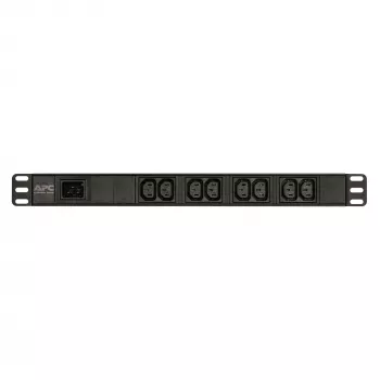 APC Easy Rack PDU, Basic, 1U, 1-vaihe, 3,7 kW, 230 V, 16 A, 8 x C13 -lähtöä, IEC60320 C20 -tulo