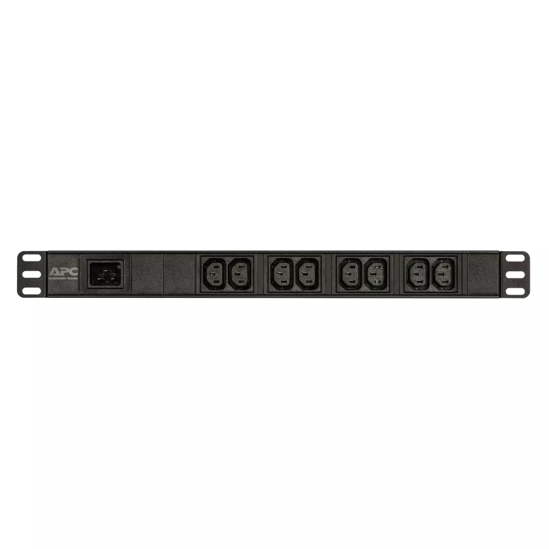 APC Easy Rack PDU, Basic, 1U, 1-vaihe, 3,7 kW, 230 V, 16 A, 8 x C13 -lähtöä, IEC60320 C20 -tulo