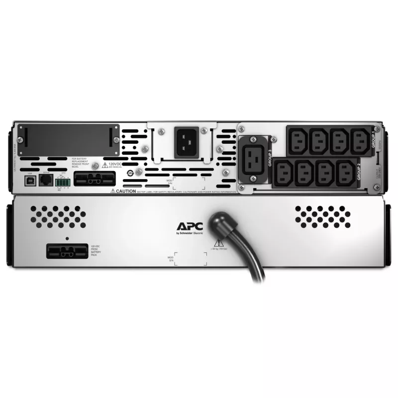 APC Smart-UPS X SMX2200RMHV2U - 2200VA, 8x C13 + 1x C19 -pistorasia, USB, laajennettava käyttöaika