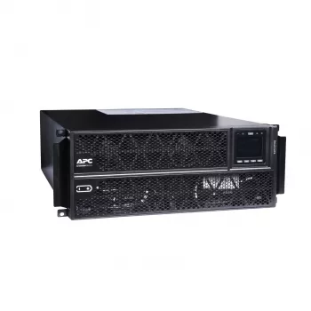 APC Smart-UPS On-Line, 5kVA/5kW, Rack/Tower, 230V, 2x IEC C13+1x IEC C19+kiinteä 3-johdin (H+N+E) -lähdöt, verkkokortti, ilman kiskosarjaa