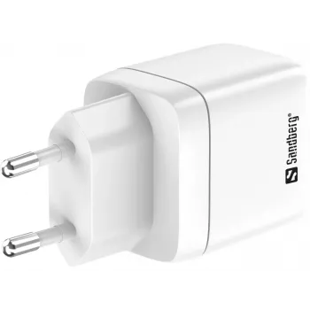 Laturi Sandberg 2in1 1xUSB-C 1xUSB 35W Indoor AC Universal