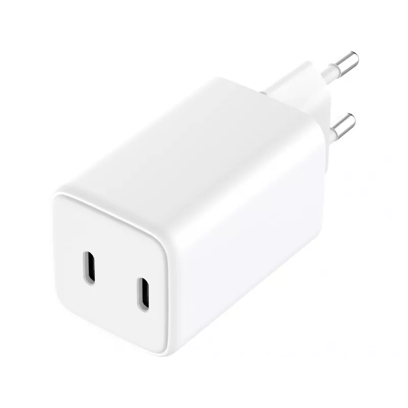 Sandberg AC -laturi Dual USB-C PD65W EU, sisäkäyttö, AC, 20 V, 3,25 A, valkoinen
