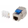 Keystone-moduuli Lanberg KSF6-4000, litteä RJ-45-liitäntä, sininen-hopea