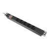 PDU Lanberg PDU-05E-0200-BK 5 AC-pistorasiaa 1U musta
