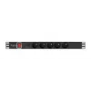 PDU Lanberg PDU-05E-0200-BK 5 AC-pistorasiaa 1U musta