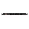 PDU Lanberg PDU-05E-0200-BK 5 AC-pistorasiaa 1U musta