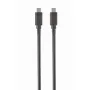 USB-C–USB-C-kaapeli Gembird CCP-USB3.1-CMCM-1M — 1 m, USB 3.2 Gen 1, musta