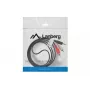 Audiokaapeli LANBERG 3,5 mm – 2×RCA-pistoke 1,5 m musta