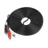 Audiokaapeli LANBERG 3,5 mm – 2×RCA-pistoke, 5 m, musta