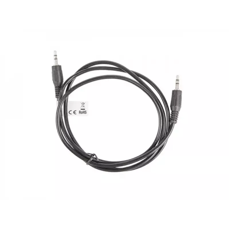 Audiokaapeli LANBERG 3,5 mm pistoke–pistoke 1,2 m musta