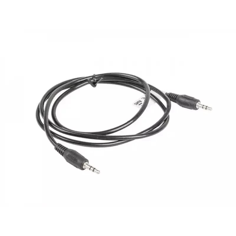 Audiokaapeli LANBERG 3,5 mm pistoke–pistoke 1,2 m musta