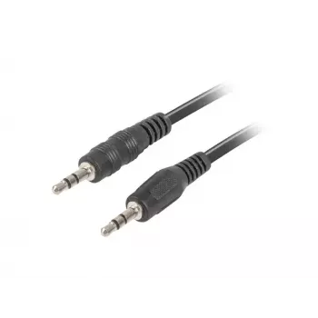 Audiokaapeli LANBERG 3,5 mm pistoke–pistoke 1,2 m musta