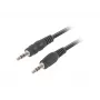 Audiokaapeli LANBERG 3,5 mm pistoke–pistoke 1,2 m musta