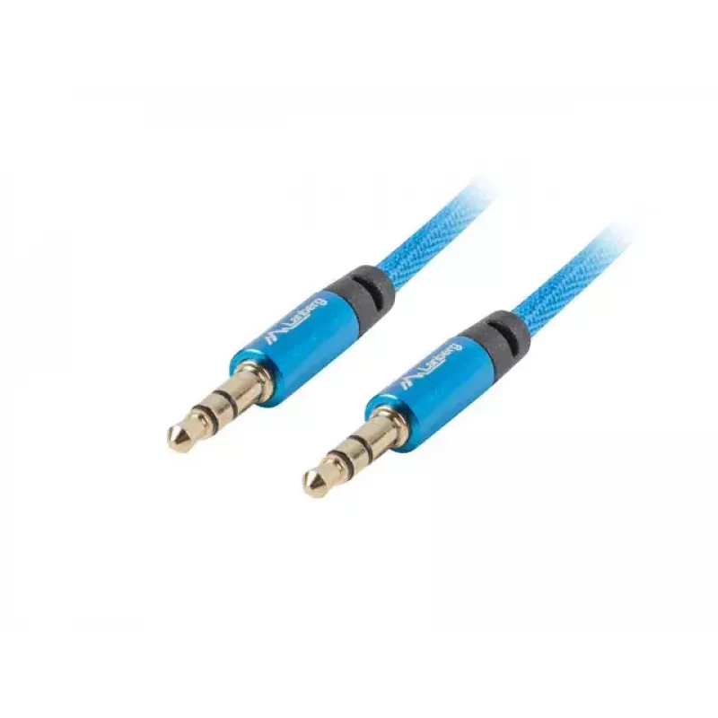 Audiokaapeli LANBERG 3,5 mm pistoke – 3,5 mm pistoke, 2 m, sininen