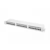 Lanberg patchpanel 24 porttia 1U, Kat. 6, suojattu, harmaa