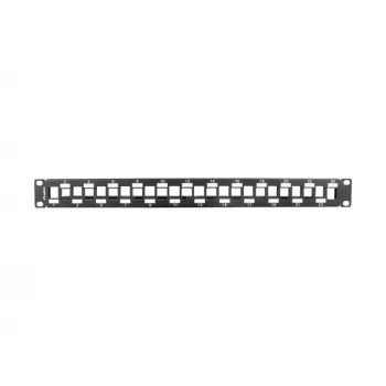 Patchpanel 1U Lanberg PPKS-1224-B