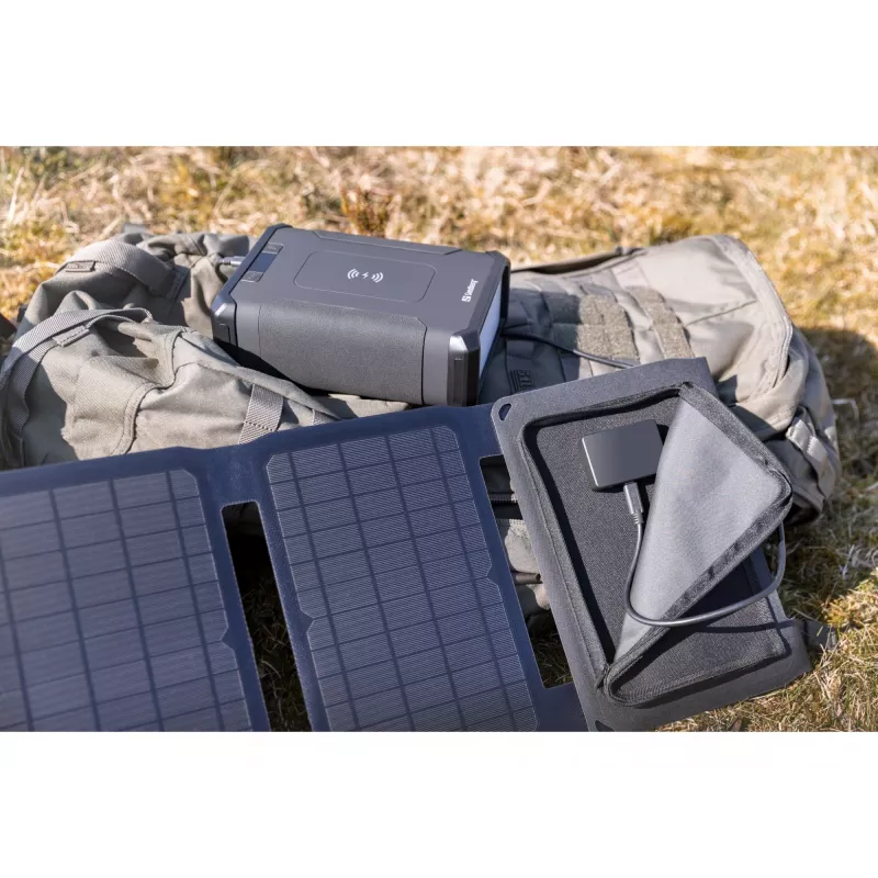 Sandberg aurinkolaturi 40W QC3.0+PD+DC, ulko, aurinko, musta