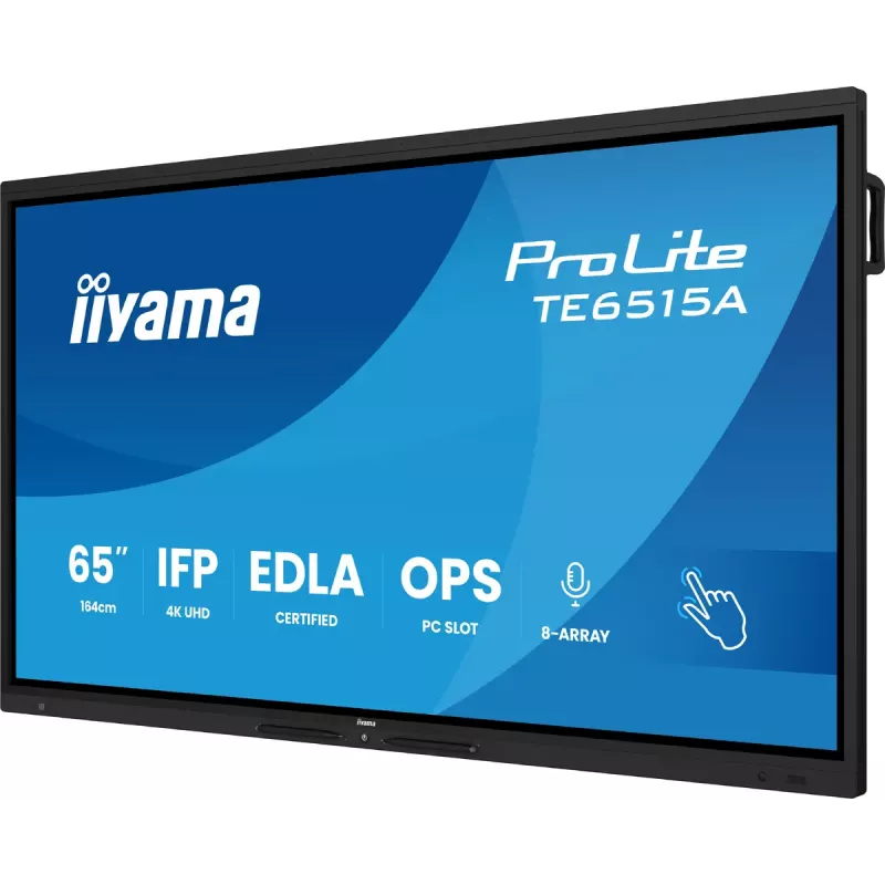 Näyttö iiyama TE6515A-B1AG 65 tuuman 4K UHD kosketusnäyttö