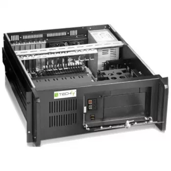 Techly Industrial 4U räkkikiinnitteinen tietokonekotelo I-CASE MP-P4HX-BLK2