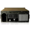 Techly Industrial 4U räkkikiinnitteinen tietokonekotelo I-CASE MP-P4HX-BLK2
