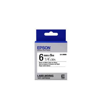 Epson tarrakasetti Standard LK-2WBN musta/valkoinen 6 mm (9 m)