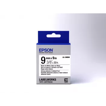 Epson tarrakasetti Strong Adhesive LK-3WBW musta/valkoinen 9 mm (9 m)