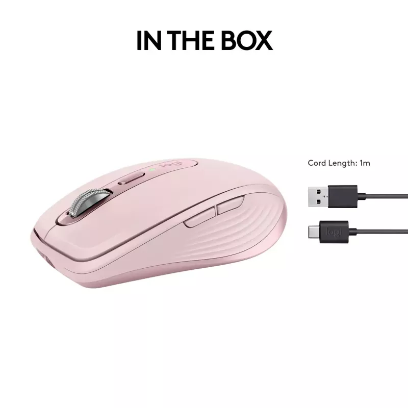 Logitech MX 3S -hiiri Pink USB Optinen