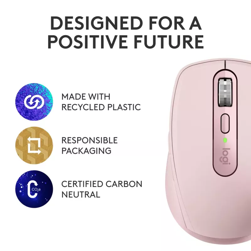 Logitech MX 3S -hiiri Pink USB Optinen