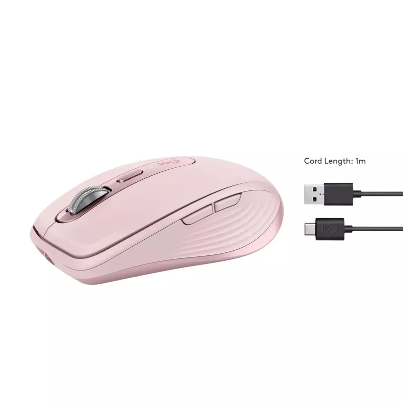 Logitech MX 3S -hiiri Pink USB Optinen